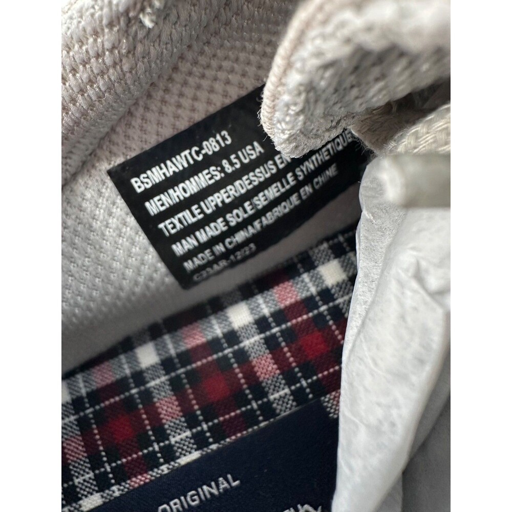 BEN SHERMAN Men's 8.5D NEW Hawthorn Glacier Gray & White Canvas Sneakers - Picture 6 of 8